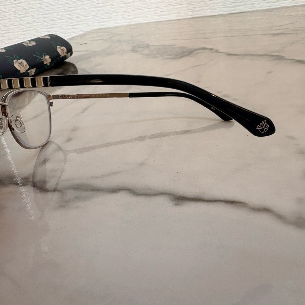 Draper James Black and Silver Glasses with Floral Case - Picture 5 of 7